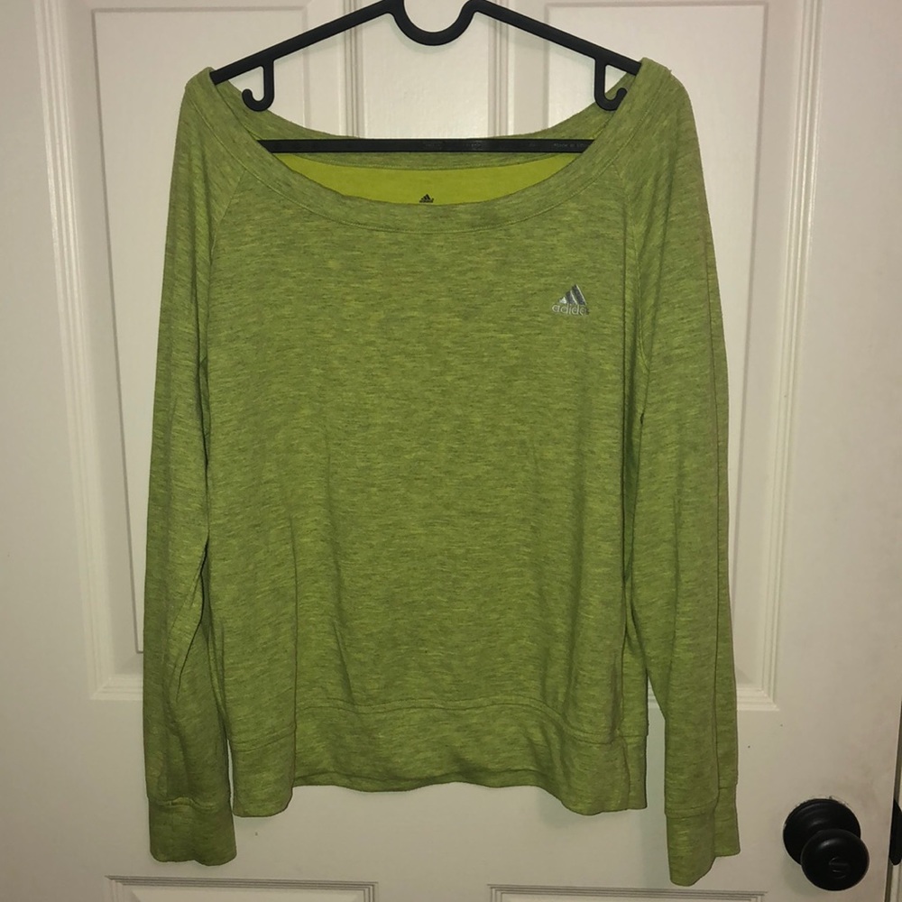 Wide neck Addidas sweatshirt
